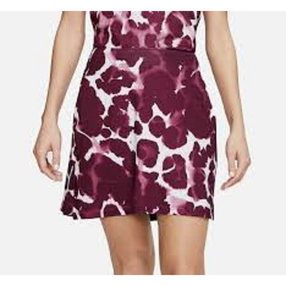 Nike Golf Dri-Fit UV Victory Printed Skirt Skort Women's size S Red White NEW